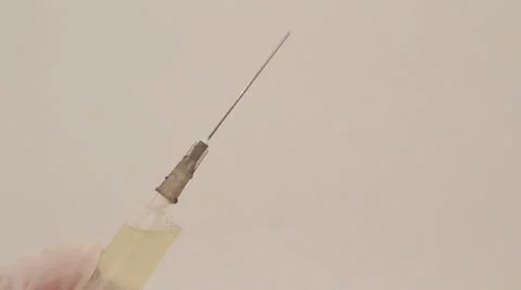 Syringe with a medicine Stock Footage 8930967