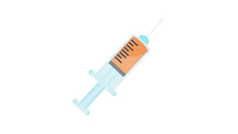 A syringe with a needle attached, commonly used for injections or drawing f.. Stock Footage 332535131