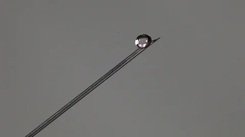 Syringe needle close-up Stock Footage 122976513