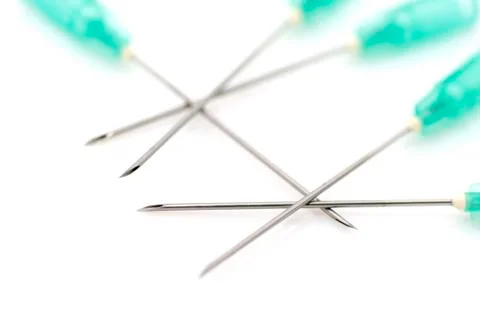 Syringe needles Stock Photos