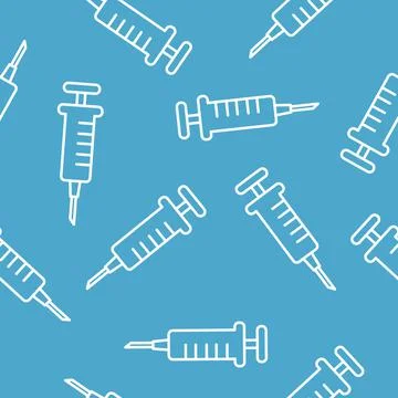 Syringe Pattern Stock Illustration