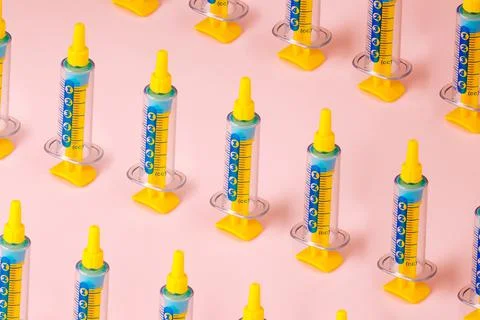 Syringe pattern Stock Photos