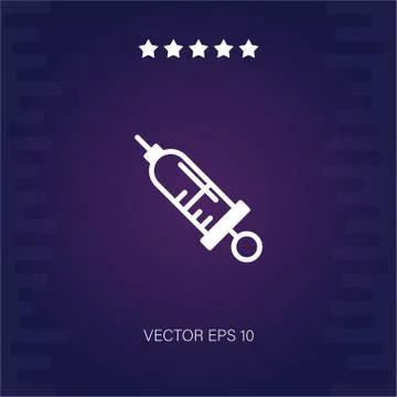 Syringe vector icon Stock Illustration