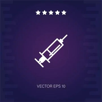 Syringe vector icon Stock Illustration