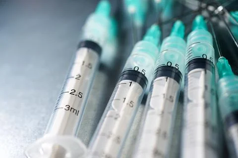 Syringes close up Stock Photos