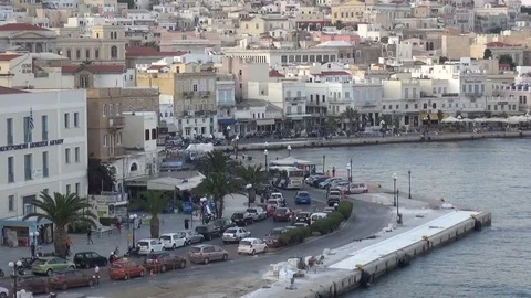 Syros Island Greece Видео 70903283