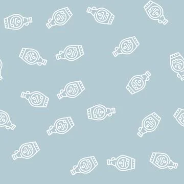Syrup blackberry line seamless pattern Illustrazione stock