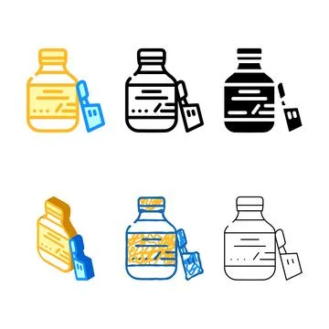 Syrup for children color icon vector edition Stock Illustration