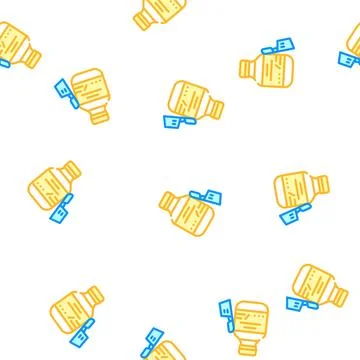 Syrup for children vector seamless pattern Illustrazione stock