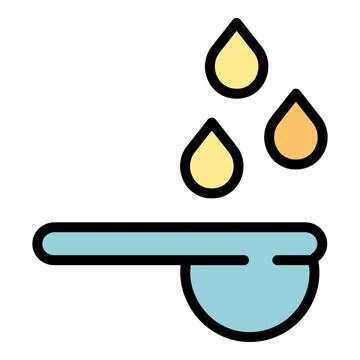 Syrup contraception icon vector flat Illustrazione stock