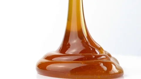 Syrup Pouring Closeup Stock Footage 81059892
