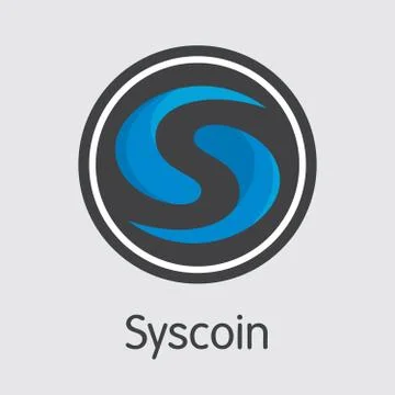 SYS - Syscoin. The Icon of Coin or Market Emblem. Stock Illustration