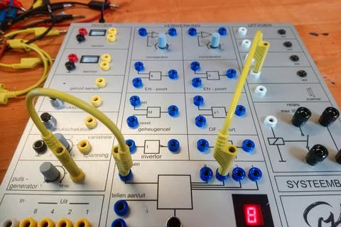 Systeem board with circuits 写真素材