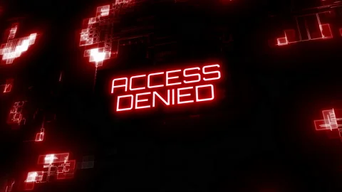 System Access Denied 스톡 동영상 160124310