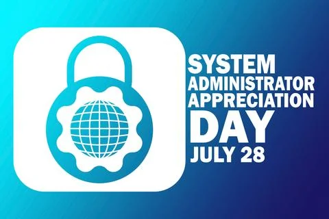 System Administrator Appreciation Day Stock Illustration