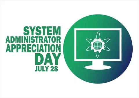 System Administrator Appreciation Day Stock Illustration
