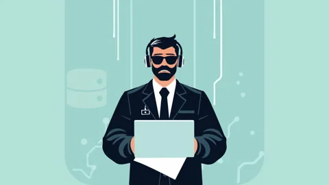 System administrator day man laptop Stock Footage 312290740