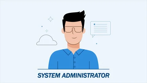 System administrator day programmer service Video stock 338409350