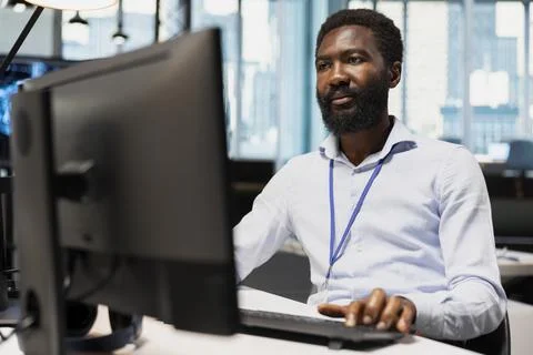 System administrator designing and developing software applications 스톡 사진