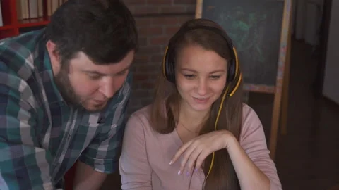 System Administrator Explains Girl Manager How to Connect to Wi-Fi. Stock-Footage 130409201