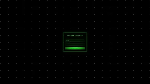 System administrator logs in and faces hacking attempt during database acce.. Stock Footage 327745319