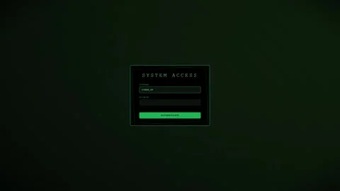System administrator logs in and shows hacking process animation in a dark .. Stock Footage 327744830