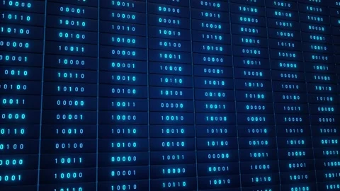 System alerrt warning sign, data processing, binary code, big data. Stock Footage 322616436