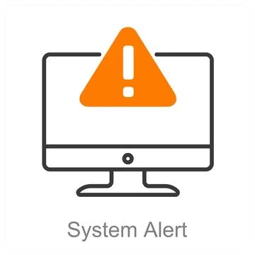 System Alert Stock Illustration