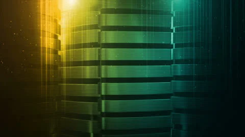 System Amber Blue Stock Footage 25860158