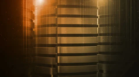 System Amber Orange Stock Footage 25860185