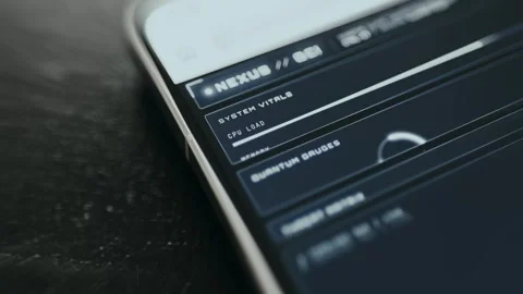 System analyzing hardware performance with CPU Load and Memory sections Stock Footage 335484580