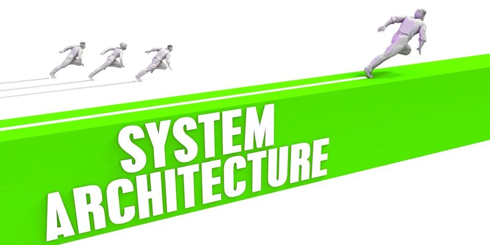 System Architecture Illustrazione stock
