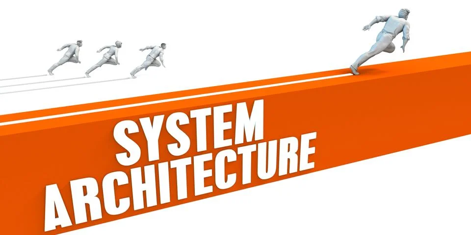 System Architecture Stock Illustration