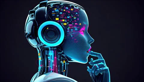 System Artificial intelligence ChatGPT Chat Bot AI Technology Stock Illustration