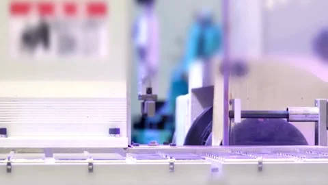 System automation product modern process assembly movement installation robot Stock Footage 334587225