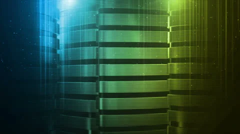 System Blue Yellow Stock Footage 25860237