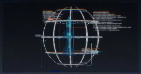 System booting starting wire globe scanning rocket schematic adding tags for Stock-Footage 331166026