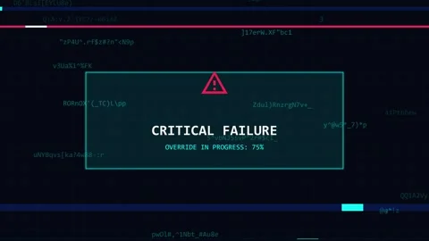System breach hacking. Digital glitch line on black background for system Stock Footage 338222280