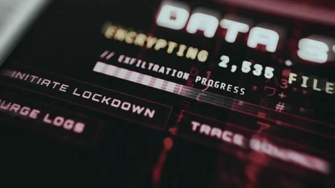 System Breach Warning Cinematic Screen Detail Vidéo 336368749
