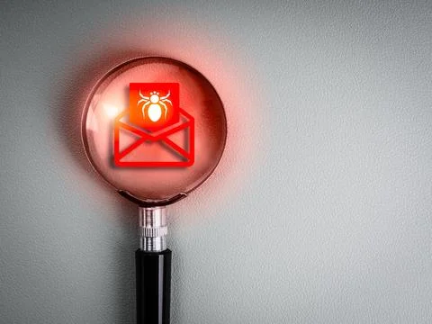 System bug tracking, malware or phishing, spam and virus attack, internet s.. Stock Photos