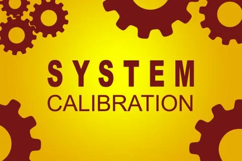 System Calibration concept Illustrazione stock