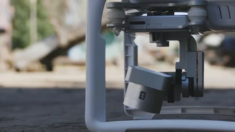 System of Camera stabilizer on drone when it starts up. 動画素材 114625870