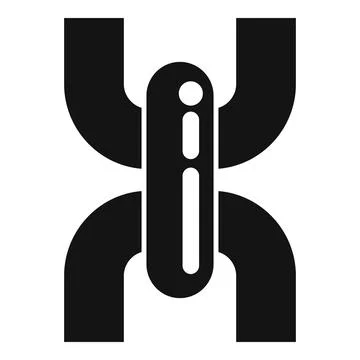 System chain icon simple vector. Web link Stock Illustration