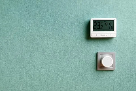System climate control, smart house. home control 스톡 사진