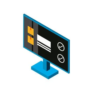 System control center Stock Illustration