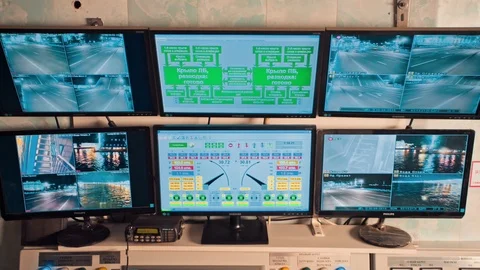 System Control Room 스톡 동영상 89765263