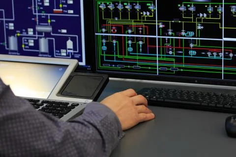 System control room Stock Photos