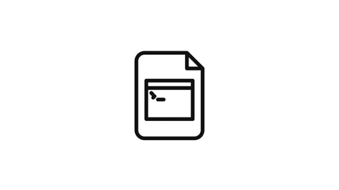 System Core Executable File Format Icons Bundle Loop Vídeo Stock 334763120