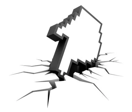 System Crash Stock Illustration