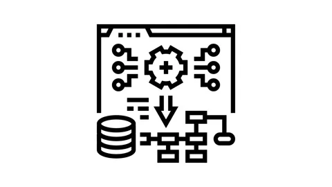 System deployment analyst line icon animation Stock Footage 326132088